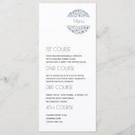 Menu Moderne 4 Parcours Floral Mariage