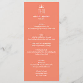 Menu Moderne Plat Corail