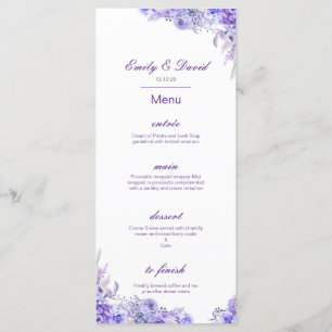 Menu modifiable, Menu Mariage, Baby shower, Bridal