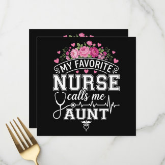 Menu Mothers Day My Favorite Nurse Calls Me Aunt