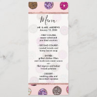 Motif d'aquarelle Artsy Rose Sprinkt Donuts