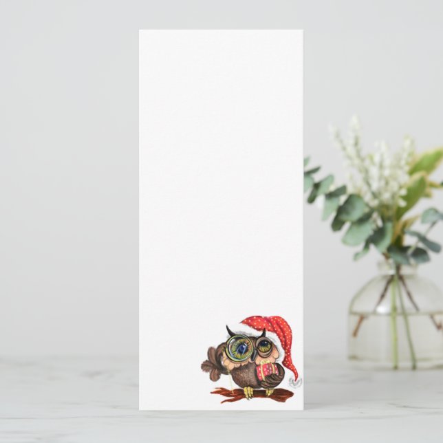 Menu Noël de la chouette (Debout devant)