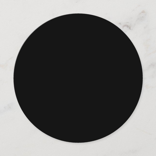 Menu Noir clair 5,25 pouces Cercle Mariage blanc mat (Devant)