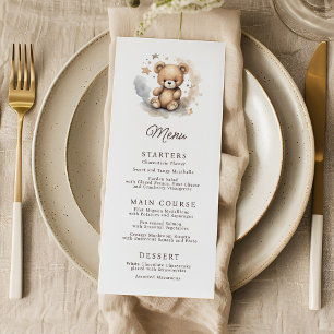Menu Nous pouvons attendre un Baby shower neutre pour l