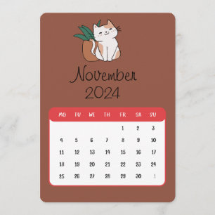 Menu Novembre 2024 Stand Alone Chat Et Calendrier Plant