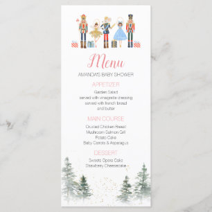 Menu Nutcracker thé de Fête des mariées de Noël