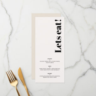 Menu OLIVIA Modern Ivory Celestin Mariage Petit déjeune