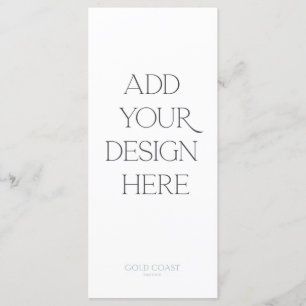 Menu ou impression de programme 4x9 pouces