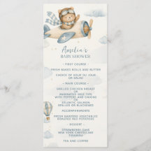 Ours en peluche avion vintage Baby Shower