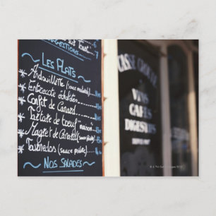 Menu Ouvrir une session à l'extérieur d'un café à 