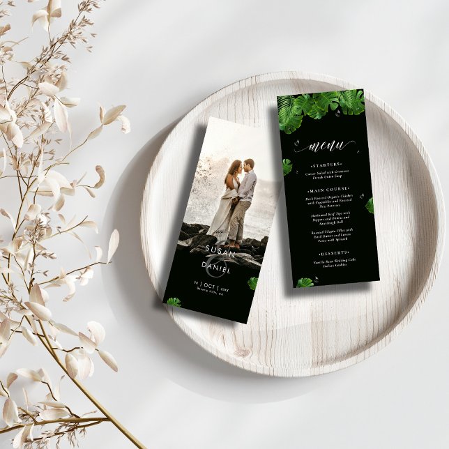 Menu Palme tropicale sauvage Feuille Mariage photo mode (Créateur téléchargé)