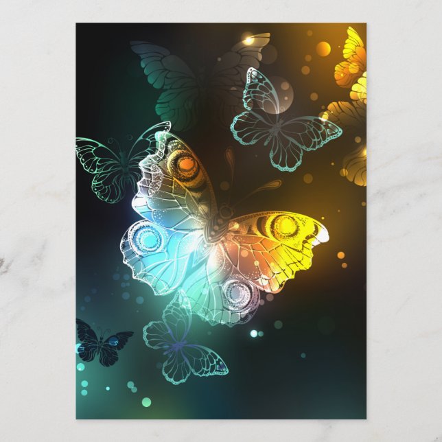 Menu Papillon lumineux et papillons de nuit (Devant)