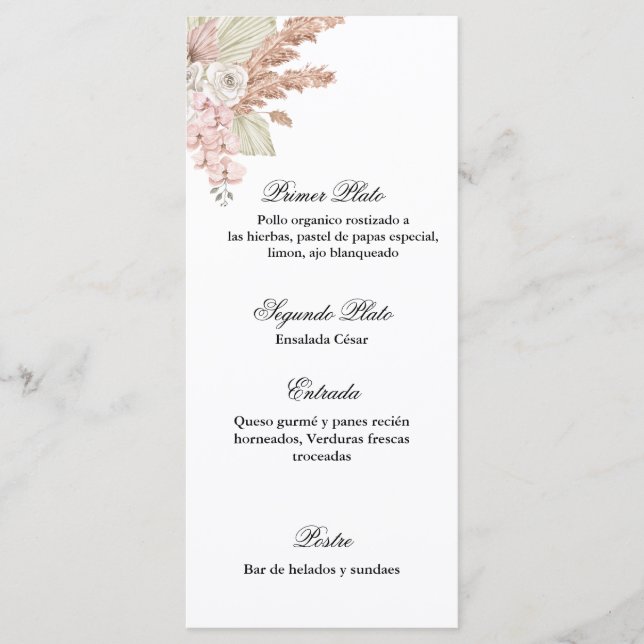 Menu para cualquier evento (Devant)