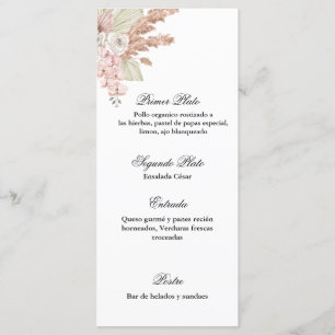 Menu para cualquier evento