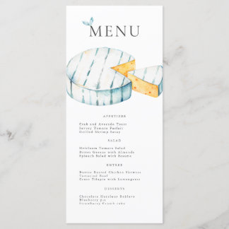 Menu Paris Café Boulangerie Brie Fromage