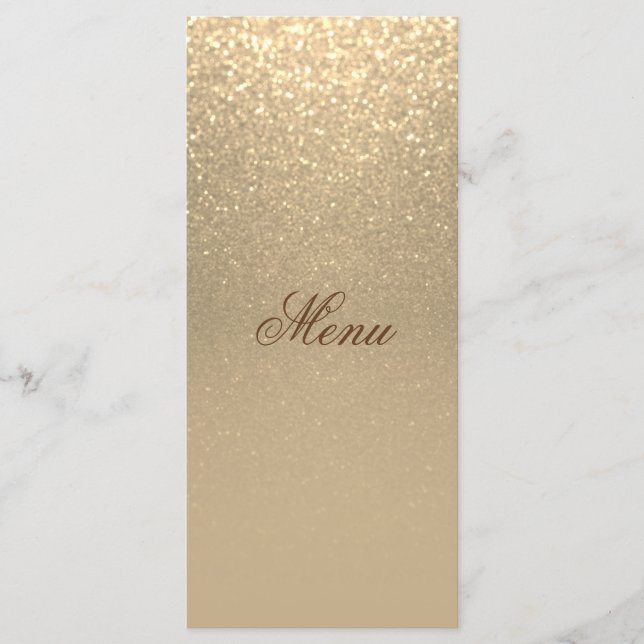 Menu Parties scintillant Gold (Devant)