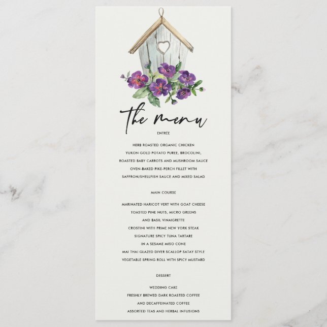 MENU PAYS BLANC MARIAGE FLEURIER RUSTIQUE (Devant)