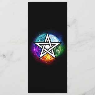 Menu pentagramme du Wiccan