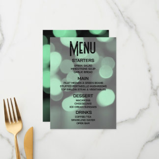 Menu Personnaliser - Créez votre propre Bokeh vert gran
