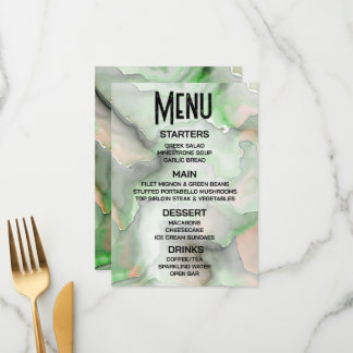 Menu Personnaliser - Créez votre propre marbre vert cla