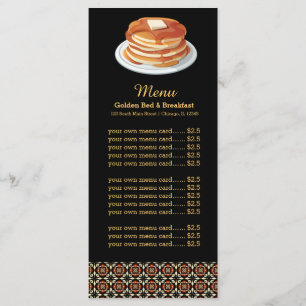 Menu Petit déjeuner