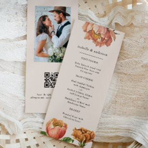 Menu photo Chic Rustique Floral QR Code