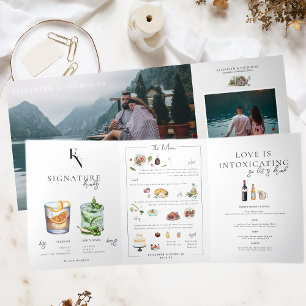 Menu Photo & Illustration Cocktails Numéro de tabl