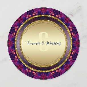 Menu Pink Indigo Moderne Batik Magique Mandala