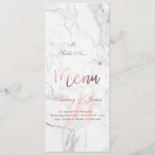 Menu PixDezines Faux Roses Gold+Black Stripes