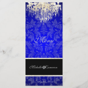 Menu PixDezines lustre en cristal/damas baroque