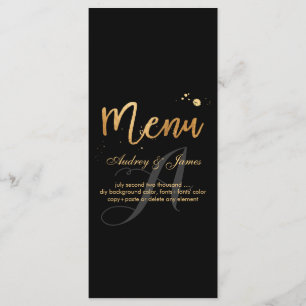 Menu PixDezines Shine Menu/Faux Gold/Fancy Script