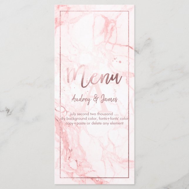 Menu PixDezines Shine Menu/Faux Gold/Marble (Devant)