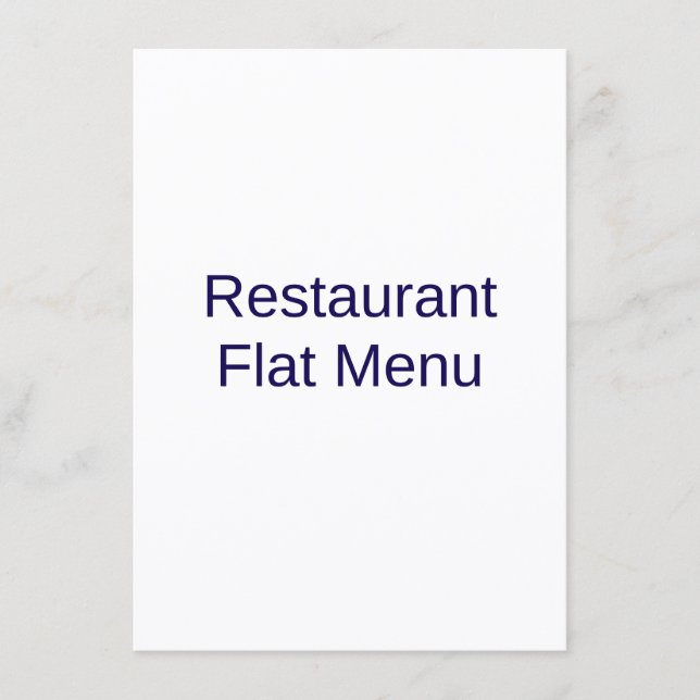 Menu Plat (Devant)