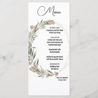 Menu Plat Blanc Léger comme une plume