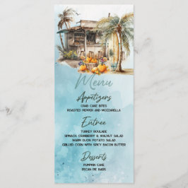 Menu Plat Thanksgiving Beach