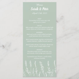 Menu plat Wild Lavender Mariage