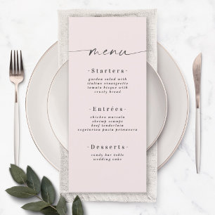 Menu Poudre de rougissement de couleur unie élégante ro