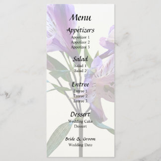 Menu Purple Peruvian Lily