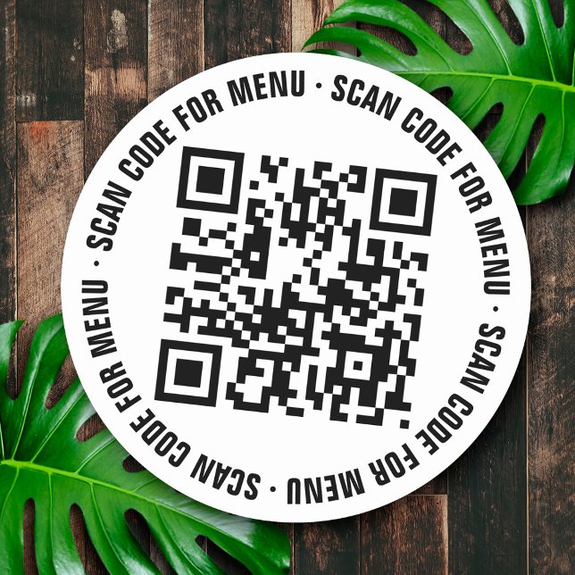 Menü QR Code Restaurants Stickers (Von Creator hochgeladen)