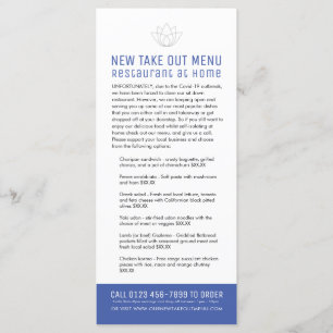 Menu Restaurant à la maison nouvelle température à reti
