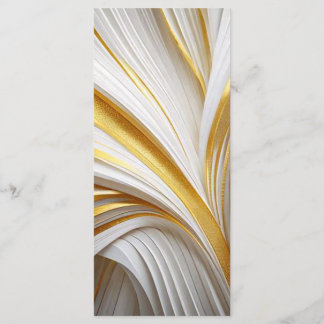 Menu Retro d'or blanc