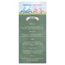 Menu Révéler le genre de golf
