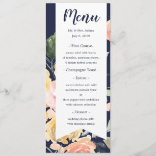 Menu Romance Décontractée