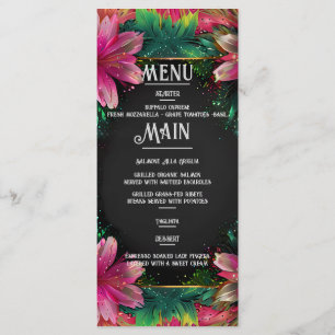 Menu Romance florissante : Un thème Mariage floral