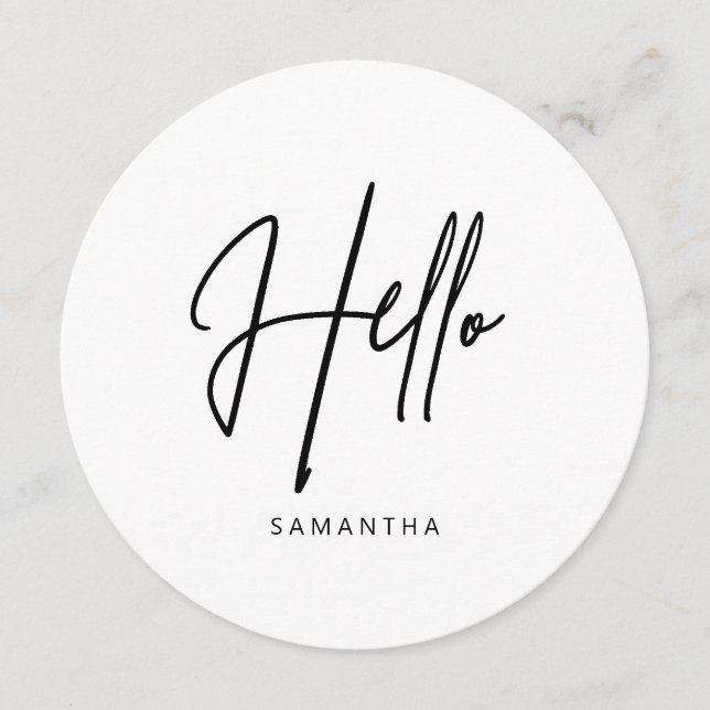 Menu Ronde Moderne Minimaliste (Devant)