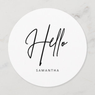 Menu Ronde Moderne Minimaliste