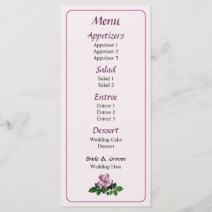Menu Rose Pâle Délicat...