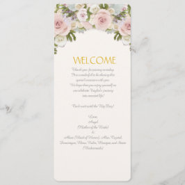 Menü-Rose Sukkulente romantische Blumenhochzeit Einladung
