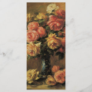 Menu Roses dans un vase par Renoir, Mariage floral vint