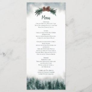 Menu Rustique Mariage
